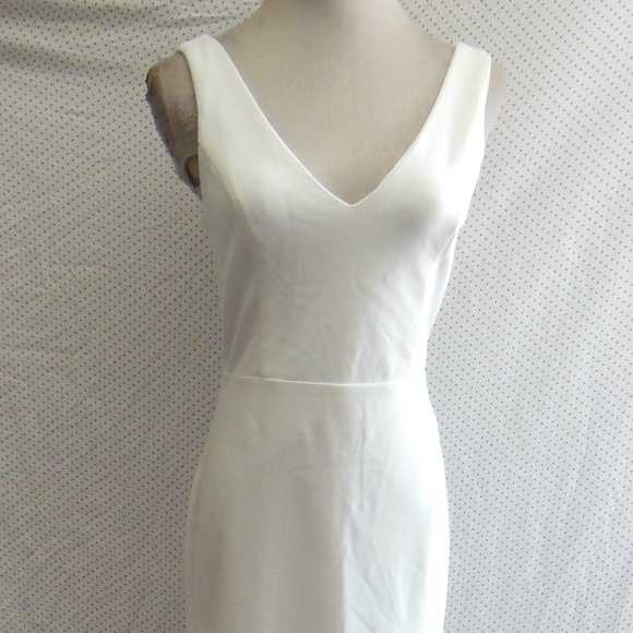 NEW LULUS This Bliss IVORY Sleeveless TIE-BACK Mermaid Maxi WEDDING DRESS Gown - Picture 4 of 16